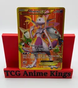 Pokemon Mewtwo EX TCG Secret Full Art Holo Rare Card Breakthrough- 164/162 - Image 1