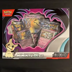 Pokemon Mimikyu EX Box New Sealed TCG 4 Packs + 2 Foil Cards + 1 Oversized Card! - Image 1
