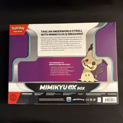 Pokemon Mimikyu EX Box New Sealed TCG 4 Packs + 2 Foil Cards + 1 Oversized Card! - Image 2