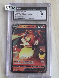 Lance's Charizard V SWSH133 SWSH: Sword & Shield Promo Cards Holo CGC 9 POKEMON - Image 1