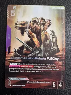 Gundam Card Game GD03-053 Gundam Gusion Rebake Full City Alt Art R+ Eng TCG - Image 1