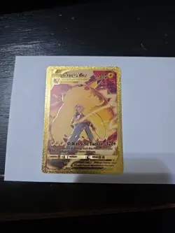 Pokemon Pikachu Vmax Gold Foil Fan Art Textured Collector Card TG17/TG30 HP310 - Image 4