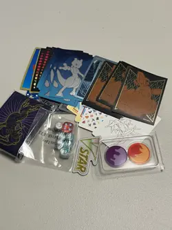 Pokemon Tin OPEN filled with card lot & Misc Pokemon things - Image 4