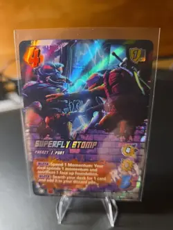 Superfly Stomp 91/186 Foil Ultra Rare UniVersus TMNT TMNT01 Near Mint Card NM - Image 1