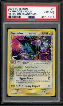 PSA 10 GYARADOS 8/110 | EX Holon Phantoms Holo Pokemon Card - Image 1