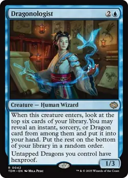 Mint/Near-Mint, English - 1 x MTG Dragonologist - Foil Tarkir: Dragonstorm - Image 1