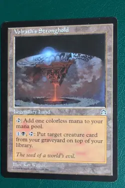 Volrath’s Stronghold Stronghold MTG Rare Legendary Land LP/NM Magic The Gatherin - Image 1