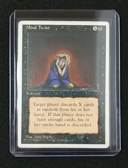 MTG Mind Twist 4th Edition Moderately Played - Image 3