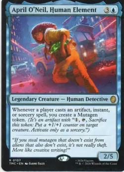 MTG: TMNT Commander: April O'Neil, Human Element: Lightly Played Condition - Image 1
