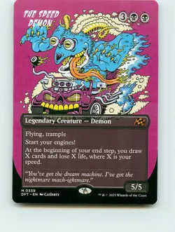 The Speed Demon (Borderless) - M339 - MTG - Aetherdrift (DFT) - Image 1