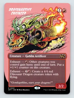 MTG Draconautics Engineer (Borderless) R Aetherdrift 341 NM - Image 1