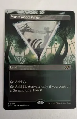 Wastewood Verge (Borderless) Aetherdrift Regular Mtg M/NM Rare! - Image 1