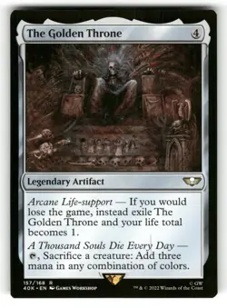 The Golden Throne NM Universes Beyond: Warhammer 40,000 157 MTG Regular Rare - Image 1