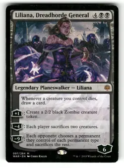 Liliana, Dreadhorde General LP War of the Spark 97 MTG Regular Mythic - Image 1
