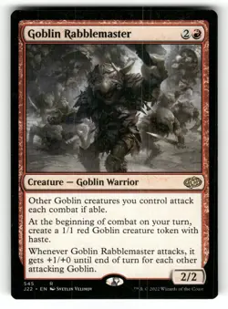 Goblin Rabblemaster NM Jumpstart 2022 545 MTG Regular Rare - Image 1