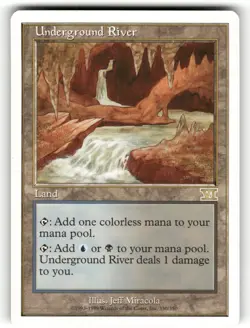 Underground River NM Classic Sixth Edition 330 MTG Regular Rare - Image 1