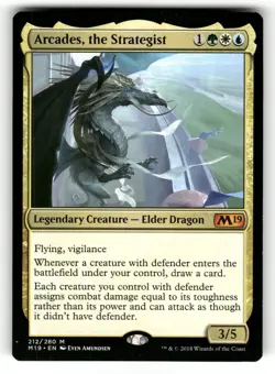 Arcades, the Strategist NM Core Set 2019 212 MTG Regular Mythic - Image 1