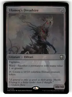 Ulamog's Dreadsire (Ripple Foil) LP Commander: Modern Horizons 3 38 MTG Rare - Image 1