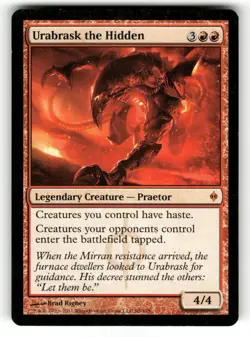 Urabrask the Hidden LP New Phyrexia 98 MTG Regular Mythic - Image 1