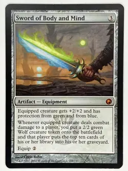Sword of Body and Mind LP Scars of Mirrodin 208/249 MTG Regular - Image 1