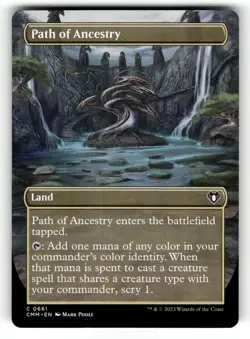 Path of Ancestry (Borderless) NM Commander Masters 661 MTG Regular Common - Image 1