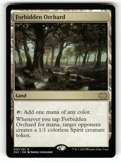 Forbidden Orchard NM Double Masters 2022 323 MTG Regular Rare - Image 1