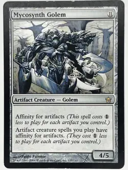 Mycosynth Golem MP Fifth Dawn 137/165 MTG Magic the Gathering Regular - Image 1
