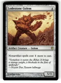 Lodestone Golem NM Archenemy 111 MTG Regular Rare - Image 1