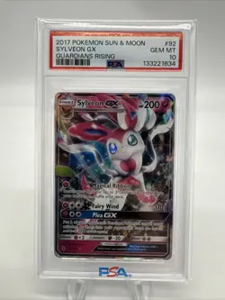 Pokemon TCG - Sylveon GX 92/145 - Guardians Rising - PSA 10 - Image 1