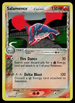 Pokemon Card Delta Species Salamence 14/113 Holo Rare - Image 1