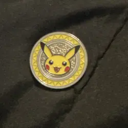 Pokemon Pikachu Metal Coin XY Premium Trainer's Collection 2017 Promo Authentic - Image 1