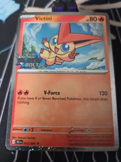 Victini (Black Bolt Stamped) 012/086 Cosmos Holo Pokemon NM - Image 1