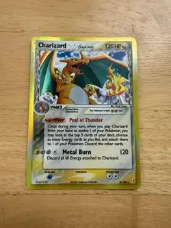 Pokemon TCG Charizard EX Crystal Guardians MP Holo Rare 4/100 Delta Species - Image 1