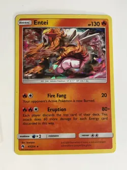 Pokemon TCG 3 Cracked Ice Holo's Luxray LP, Entei MP & Primarina MP - Image 4
