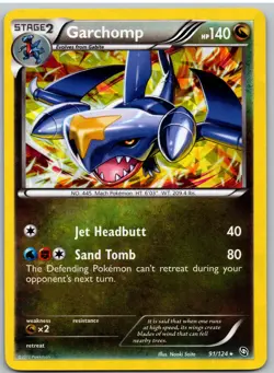 Garchomp (Cracked Ice Holo) 91/124 Holo Rare Deck Exclusives Pokemon - Image 1