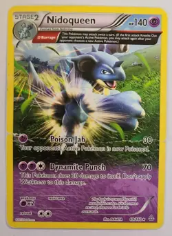 Pokemon NIDOQUEEN (Omega) 69/160 Rare Primal Clash - Played / Damaged 🍒 - Image 2