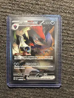 The Pokemon Company N's Zoroark ex 185/159 Journey Together Full Art SIR - Image 1