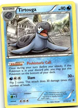 Tirtouga 27/101 Uncommon Plasma Blast Pokemon mp - Image 1