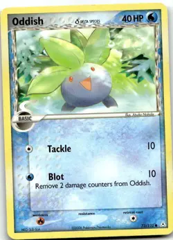 Oddish 73/110 Common Holon Phantoms Pokemon Lightly Played - Image 1