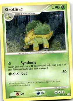 Grotle 49/130 Uncommon Diamond & Pearl Pokemon Near Mint - Image 1