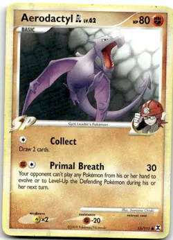 Aerodactyl GL 55/111 Common Rising Rivals Pokemon Near Mint - Image 1