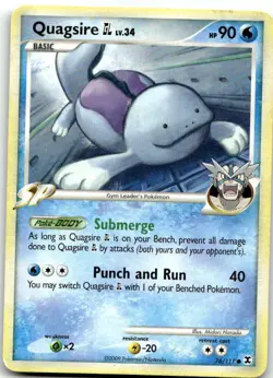 Quagsire GL 76/111 Common Rising Rivals Pokemon Near Mint - Image 1