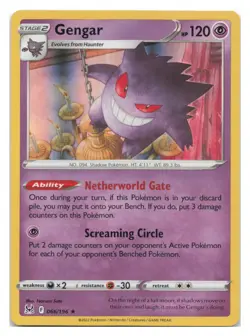 Gengar 066/196 Holo Rare Lost Origin Pokemon 2022 - Image 1