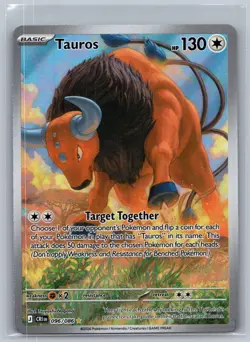 Tauros 096/086 Holo Illustration Rare Chaos Rising Pokemon Near Mint - Image 1