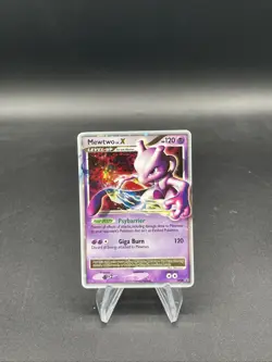 Pokemon TCG Mewtwo LV.X Black Star Promo DP28 Holo LP - Image 1