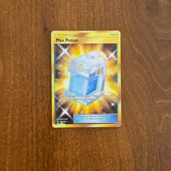 Pokemon Max Potion 164/145 Guardians Rising Gold Secret Rare Holo LP - Image 1