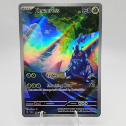 Pokemon Heracross Full Art Illustration Rare Holo 194/193 SV02 Eng 2023 - Image 1