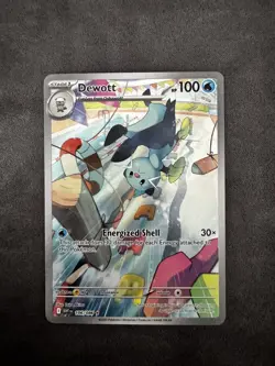 POKEMON - DEWOTT - 106/086 - ILLUSTRATION RARE - S&V WHITE FLARE - BRAND NEW - Image 1
