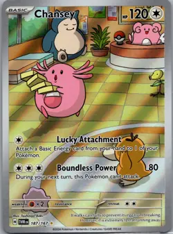 Chansey 187/167 Twilight Masquerade Pokemon TCG Holo Illustration Rare NM - Image 1