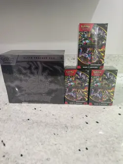 Pokemon Pitch Black ETB and 3x Pitch Black Booster Blundles - Image 1